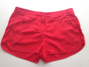 4) Zara Red Embroidered Shorts £15.99